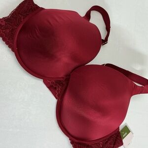 Chic Burgundy Lace Women's Bra